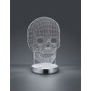 Reality SKULL Tafellamp LED Chroom, 1-licht