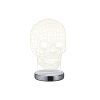 Reality SKULL Tafellamp LED Chroom, 1-licht