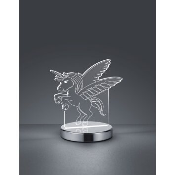 Reality Karo Tafellamp LED Chroom, 1-licht