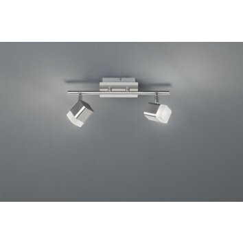 Reality ROUBAIX Plafond straler LED Nikkel mat, 2-lichts