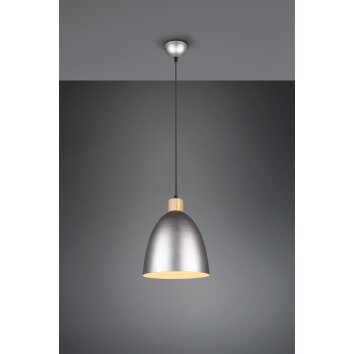 Reality Jagger Hanglamp Donkerbruin, Nikkel mat, 1-licht