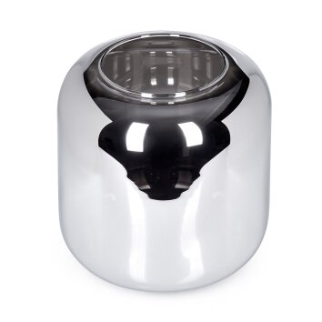 Lauden Reserve glas, reserveonderdeel 25 cm Chroom, Rookkleurig