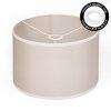 Stoffen lampenkap  Bassagoda reserveonderdeel, Lampenkap Beige, Wit