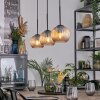 Koyoto Hanglamp, Kogellampje, Hanglamp Amber, 3-lichts