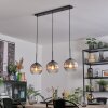 Koyoto Hanglamp, Kogellampje, Hanglamp Duidelijk, Rookkleurig, 3-lichts