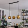Koyoto Hanglamp, Kogellampje, Hanglamp Goud, 3-lichts