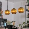 Koyoto Hanglamp, Kogellampje, Hanglamp Goud, 3-lichts