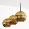 Koyoto Hanglamp, Kogellampje, Hanglamp Goud, 3-lichts