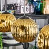 Ripoll Hanglamp, Kogellampje, Hanglamp Goud, 3-lichts