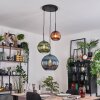 Koyoto Hanglamp, Kogellampje, Hanglamp, Cluster hanglamp Blauw, Groen, Koperkleurig, 3-lichts