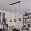 Koyoto Hanglamp, Kogellampje, Hanglamp Goud, 3-lichts