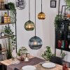 Koyoto Hanglamp, Kogellampje, Hanglamp, Cluster hanglamp 30 cm Blauw, Goud, Groen, 3-lichts