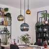 Koyoto Hanglamp, Kogellampje, Hanglamp, Cluster hanglamp 30 cm Blauw, Goud, Groen, 3-lichts