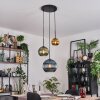 Koyoto Hanglamp, Kogellampje, Hanglamp, Cluster hanglamp 30 cm Blauw, Goud, Groen, 3-lichts