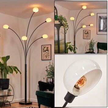 Nikkala Staande lamp Zwart, 5-lichts