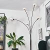 Nikkala Staande lamp Chroom, Zwart, 5-lichts