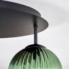 Koyoto Plafondlamp, Kogellampje 45 cm Blauw, Groen, Koperkleurig, 5-lichts