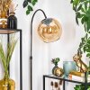 Koyoto Staande lamp, Booglampen Chroom, Zwart, 1-licht