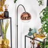 Koyoto Staande lamp, Booglampen Chroom, Zwart, 1-licht