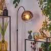 Koyoto Staande lamp, Booglampen Chroom, Zwart, 1-licht