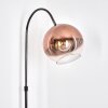 Koyoto Staande lamp, Booglampen Chroom, Zwart, 1-licht