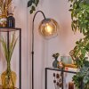 Koyoto Staande lamp, Booglampen Chroom, Zwart, 1-licht