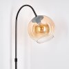 Koyoto Staande lamp, Booglampen Chroom, Zwart, 1-licht