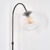 Koyoto Staande lamp, Booglampen Chroom, Zwart, 1-licht