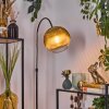 Koyoto Staande lamp, Booglampen Chroom, Zwart, 1-licht
