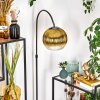 Koyoto Staande lamp, Booglampen Chroom, Zwart, 1-licht