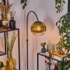 Koyoto Staande lamp, Booglampen Chroom, Zwart, 1-licht
