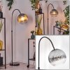 Koyoto Staande lamp, Booglampen Chroom, Zwart, 1-licht