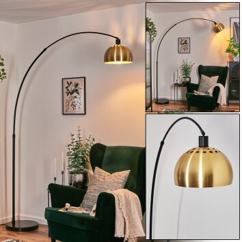 Baloca Staande lamp, Booglampen Zwart, 1-licht