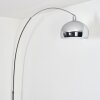 Baloca Staande lamp, Booglampen Chroom, Zwart, 1-licht