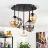 Gastor Plafondlamp, Kogellampje 45 cm Amber, Duidelijk, Rookkleurig, 5-lichts