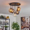Gastor Plafondlamp, Kogellampje 45 cm Amber, Duidelijk, Rookkleurig, 5-lichts