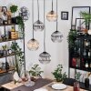 Koyoto Hanglamp, Kogellampje, Cluster hanglamp Amber, Duidelijk, Rookkleurig, 5-lichts