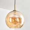 Koyoto Hanglamp, Kogellampje, Hanglamp Goud, Zwart, 1-licht