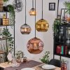 Ripoll Hanglamp, Kogellampje, Cluster hanglamp Amber, Goud, Koperkleurig, Rookkleurig, 4-lichts