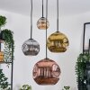 Ripoll Hanglamp, Kogellampje, Cluster hanglamp Amber, Goud, Koperkleurig, Rookkleurig, 4-lichts