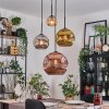 Ripoll Hanglamp, Kogellampje, Cluster hanglamp Amber, Goud, Koperkleurig, Rookkleurig, 4-lichts