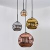 Ripoll Hanglamp, Kogellampje, Cluster hanglamp Amber, Goud, Koperkleurig, Rookkleurig, 4-lichts