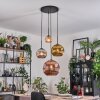 Ripoll Hanglamp, Kogellampje, Cluster hanglamp Amber, Goud, Koperkleurig, Rookkleurig, 4-lichts