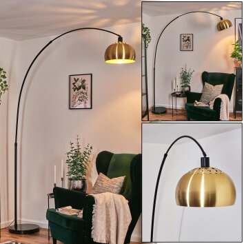 Baloca Staande lamp, Booglampen Zwart, 1-licht