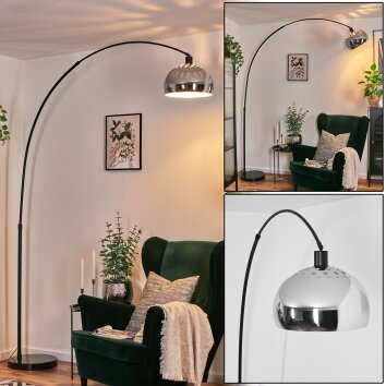 Baloca Staande lamp, Booglampen Zwart, 1-licht