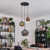 Ripoll Hanglamp, Kogellampje, Cluster hanglamp Blauw, Groen, Koperkleurig, 3-lichts