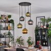 Koyoto Hanglamp, Kogellampje, Cluster hanglamp 45 cm Blauw, Goud, Groen, 5-lichts