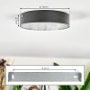 Elmar Plafondlamp LED Zwart, 1-licht
