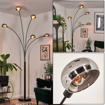 Nikkala Staande lamp Zwart, 5-lichts
