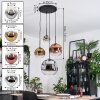 Ripoll Hanglamp, Kogellampje, Cluster hanglamp Chroom, Goud, Duidelijk, Koperkleurig, Rookkleurig, 4-lichts